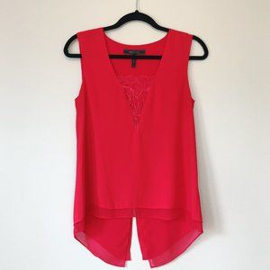 BCBGMaxAzria Michelle Tank With Lace Insert